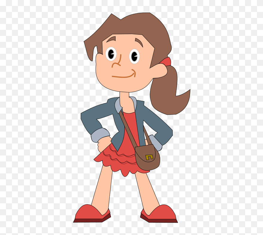 Well, That's Because That Is The Biggest Number Of - Cartoon Girl Transparent Background Clipart