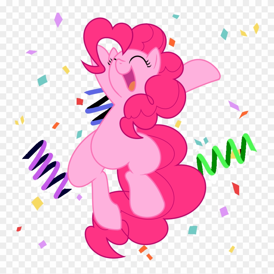 30clock, Confetti, Pinkie Pie, Pixiv, Safe, Solo - Cartoon Clipart