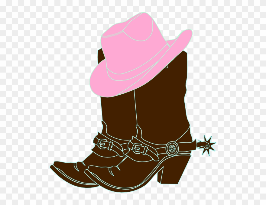 Cowgirl Boots And Hat Clipart