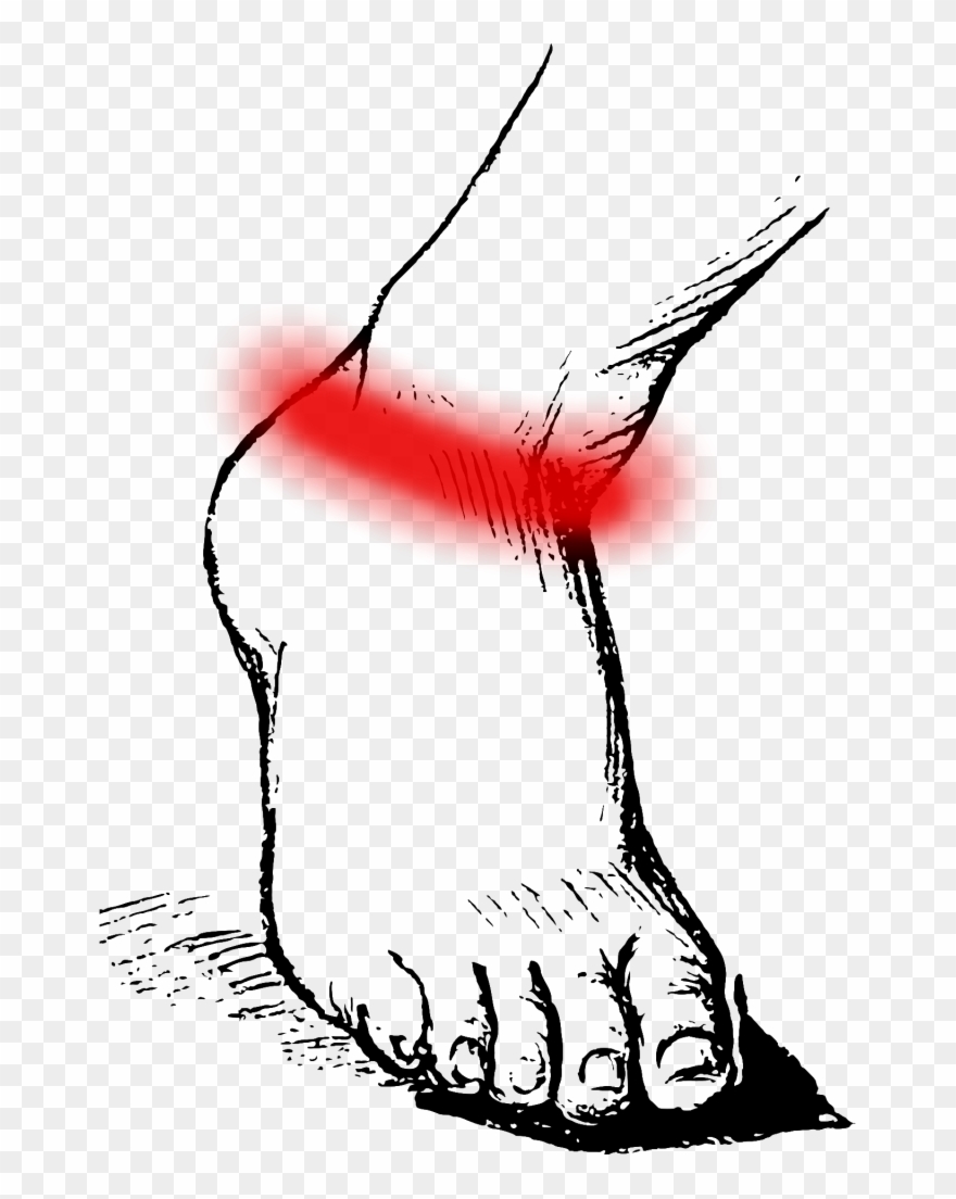 Clipart Black And White Foot Toe - Png Download