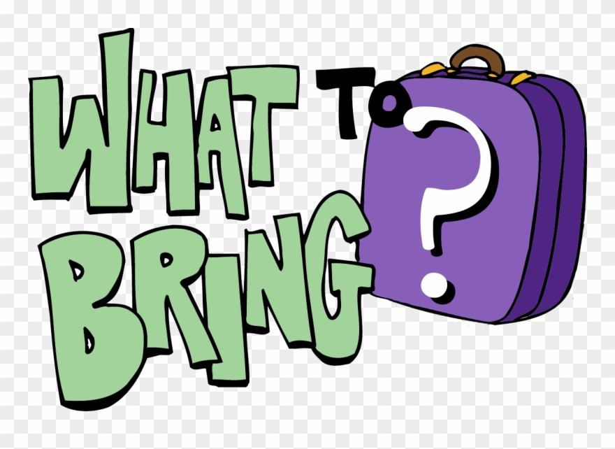 What To Bring - Packing For A Trip Clipart - Png Download