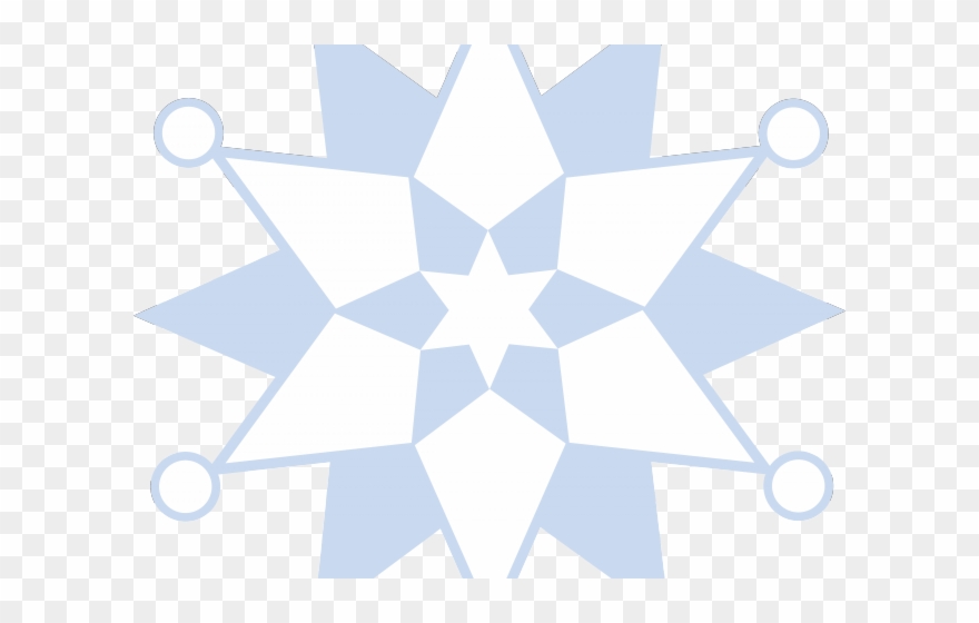 Snowflakes Clipart Solid - Sticker - Png Download