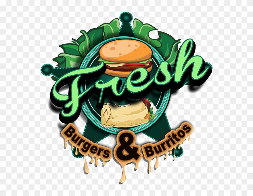 Fresh Burgers And Burritos - Clip Art - Png Download