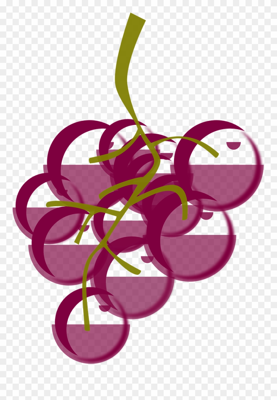Stems Cliparts 4, Buy Clip Art - Wine And Grapes Clipart - Png Download