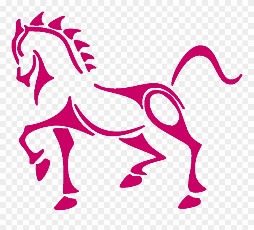 Graphic Horse Clipart Horse Clip Art - Caballos Tribal - Png Download