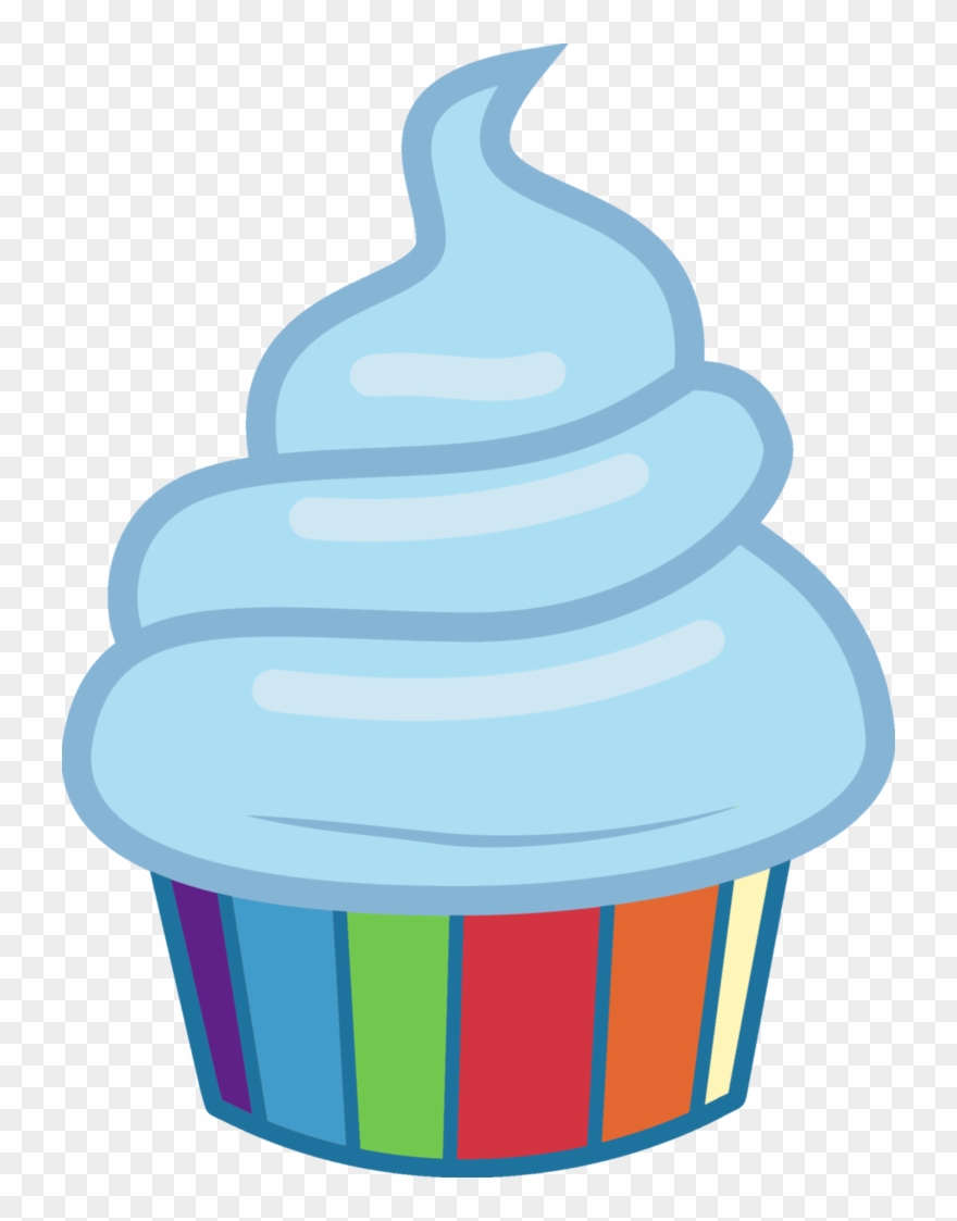 Desserts Clipart Cherry Cake - Cupcake Vector Blue Png Transparent Png