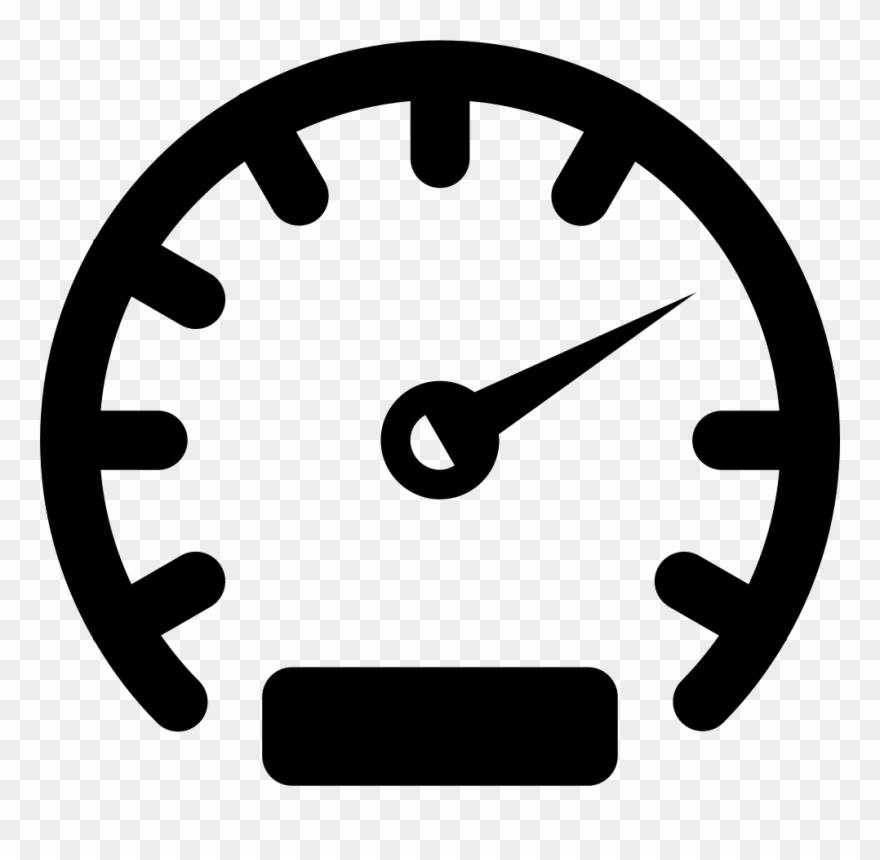 Speedometer Comments - Velocimeter Icon Clipart