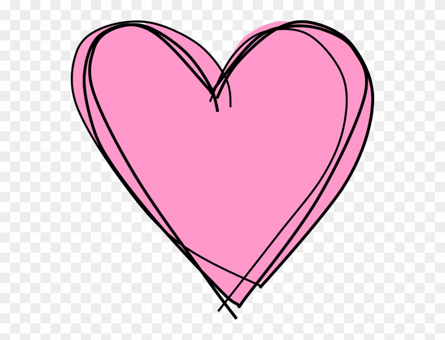 Free Heart Clipart - Pink Heart White Background - Png Download