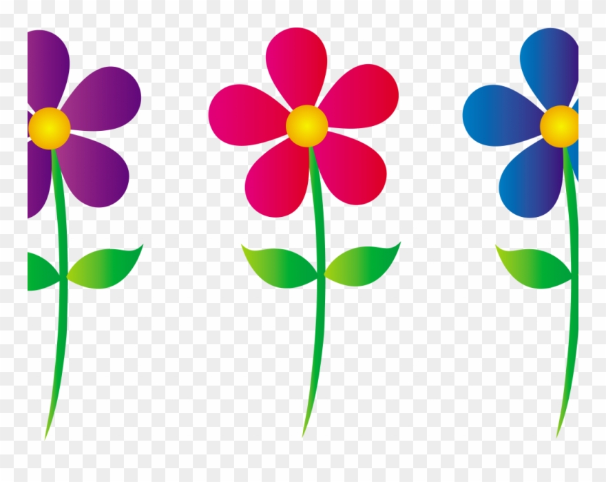 Daisy Clipart Blue Daisy - Flowers Clip Art Borders - Png Download