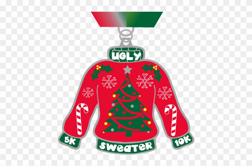 2017 Ugly Sweater 5k And 10k - Ugly Christmas Sweater No Background Clipart