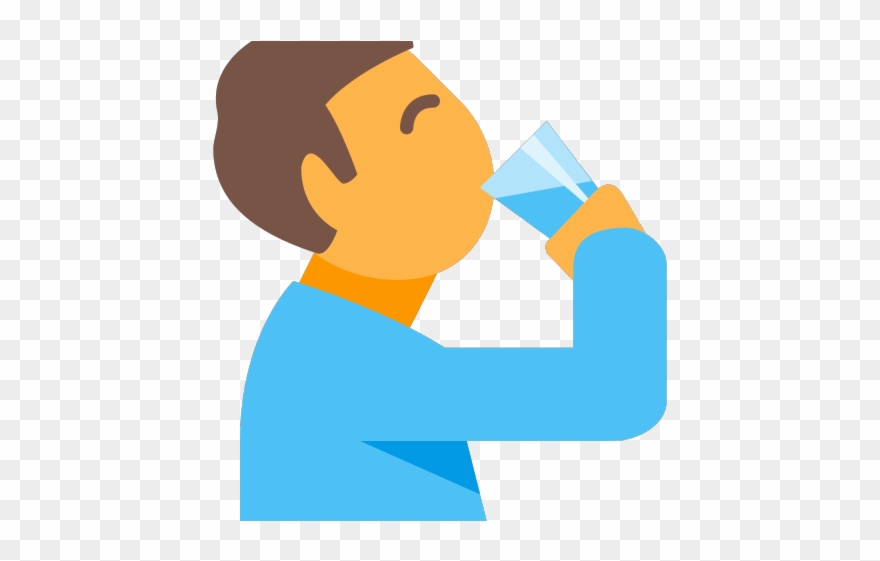 Blue Water Clipart Water Drink - Drinking Water Icon Png Transparent Png