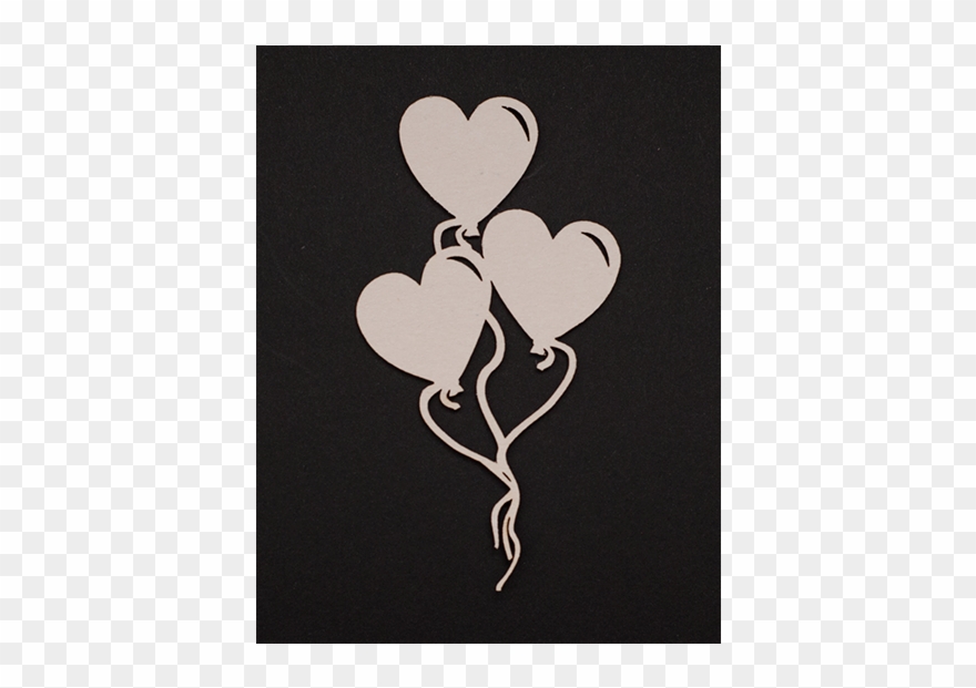 Chipboard -hearts Balloons - Balloon Clipart