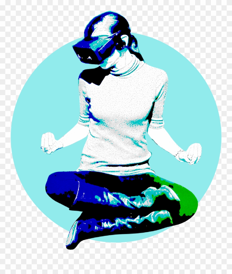 Relaxing In Vr - Hero Image Clipart