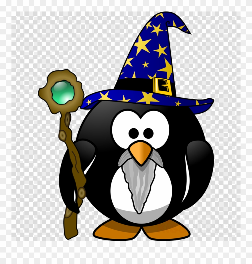 Wizard Penguin Clipart Penguin Magician Clip Art - Wizard Penguin - Png Download