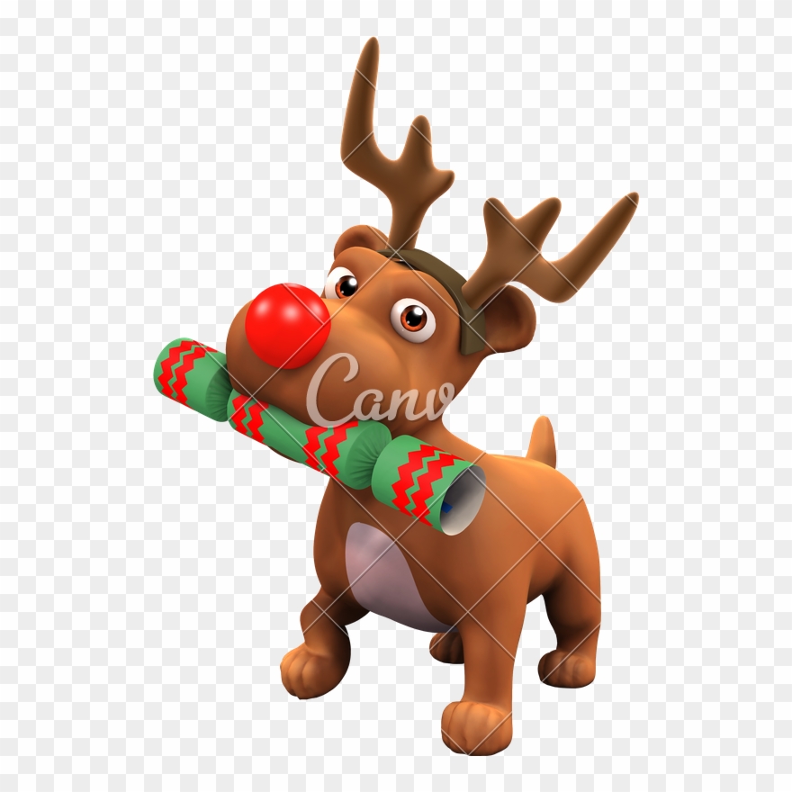 Reindeer Antlers Png Clip Free Download - Dog Reindeer Cartoon Transparent Png