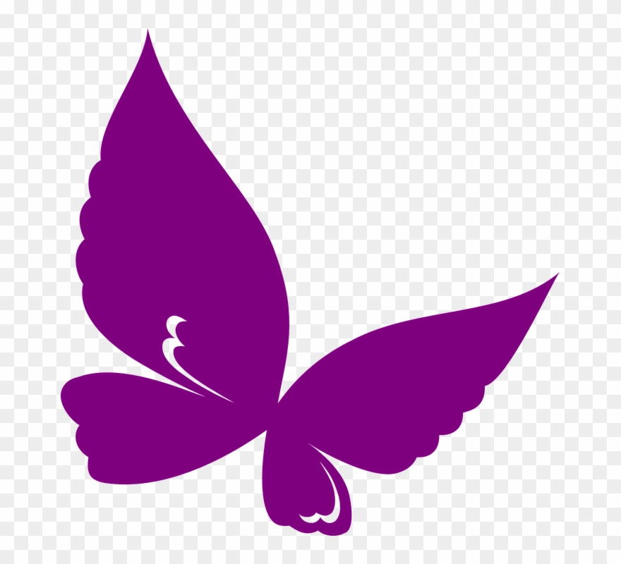 Butterfly Vector Png Clipart Clip Art - Purple Butterfly Clip Art Transparent Png