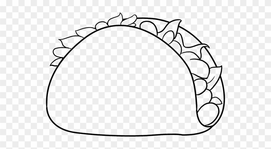 How To Draw Funny Taco - Draw A Taco Clipart