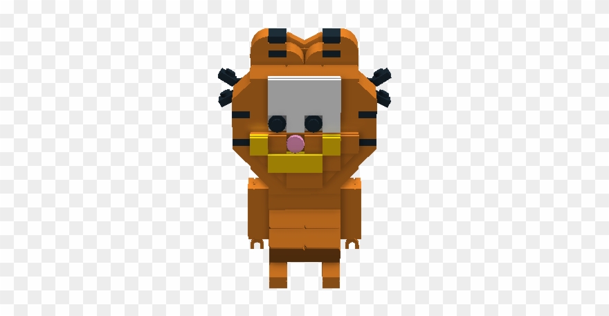Brickheadz Garfield - Illustration Clipart