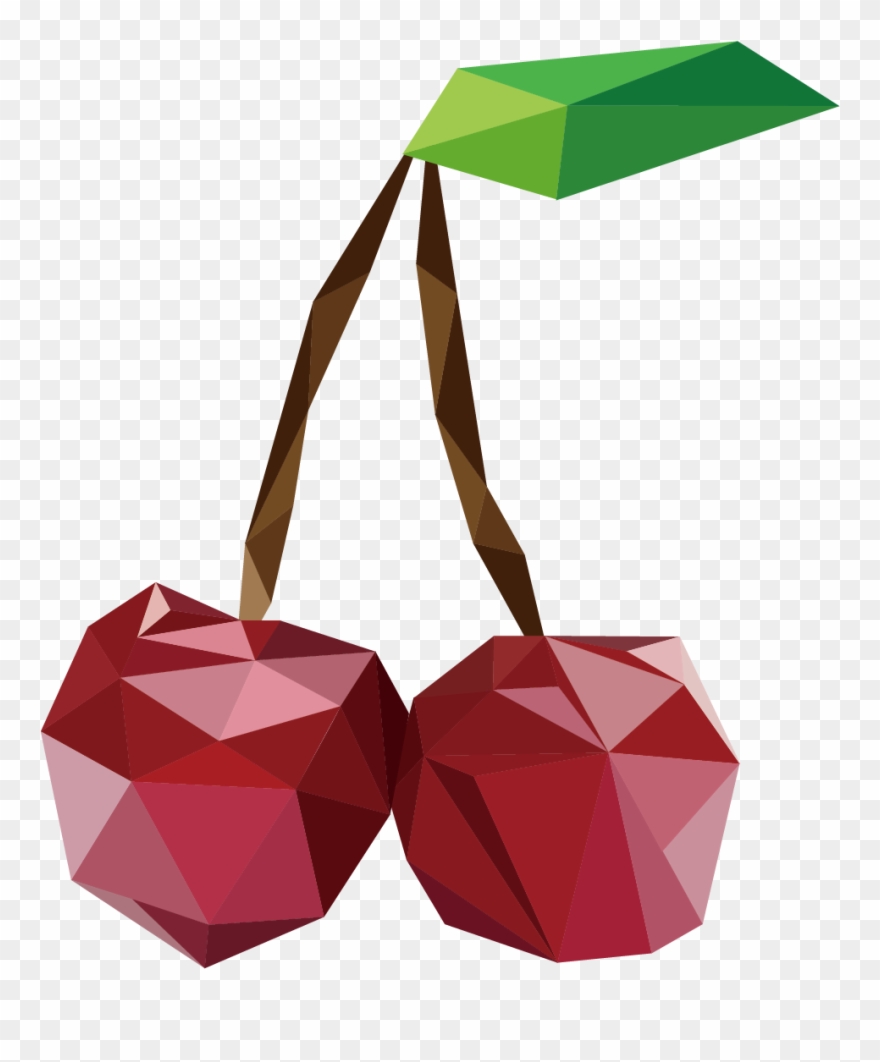 Apples Vector Polygon Png Free Download - Fruit Using Polygon Vector Clipart