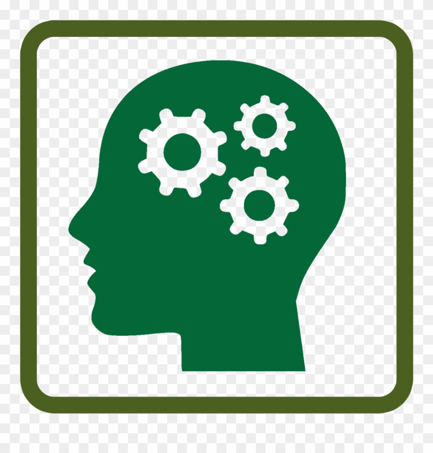 Critical Thinking - Green Head Png Clipart
