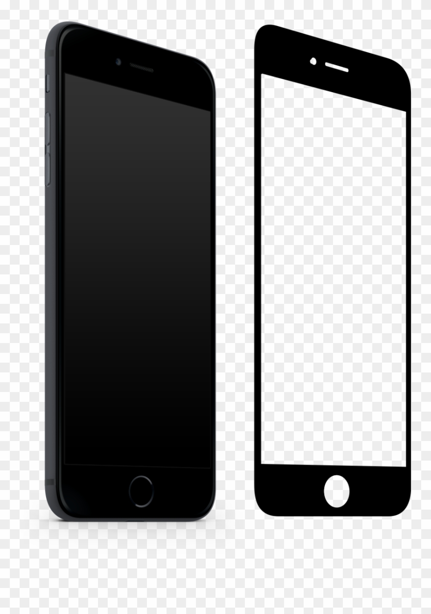 Iphone 7 Clipart Transparent Background - Iphone 6s Plus Black - Png Download