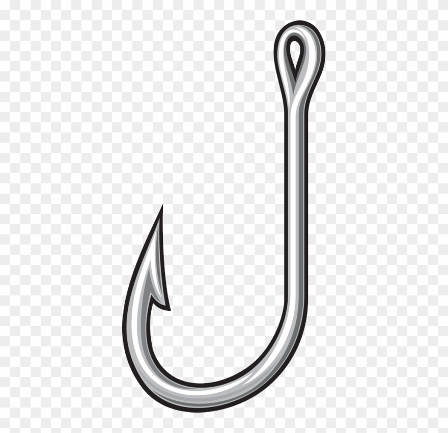 Fish Hook Png, Download Png Image With Transparent - Transparent Background Fish Hook Clip Art