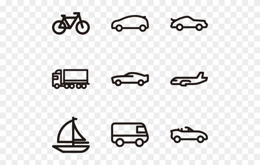 Car Icons Minimalist - Minimal Car Icon Png Clipart