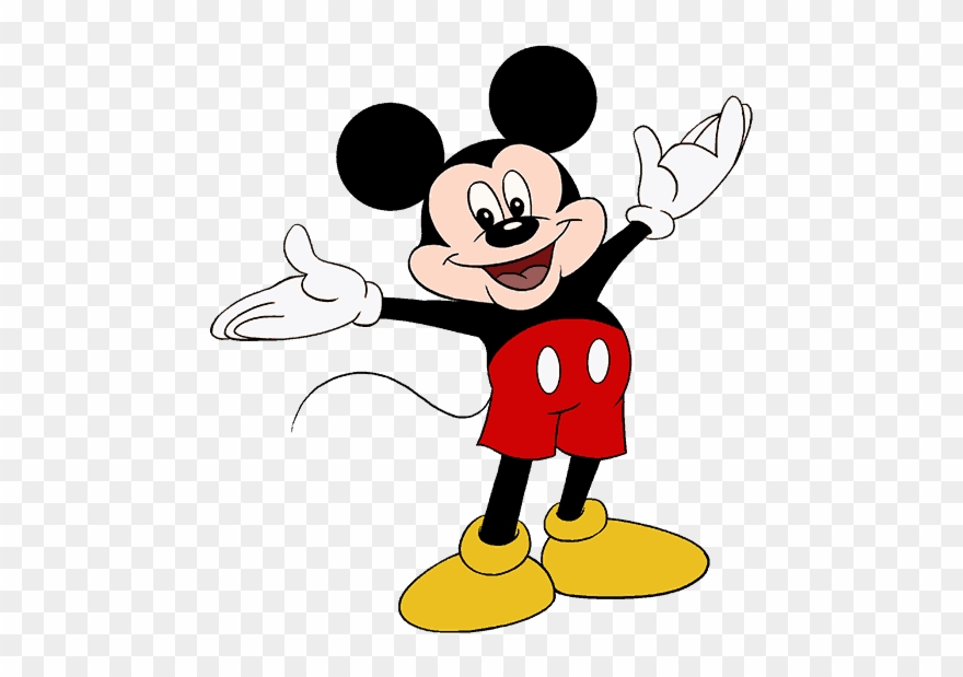 How To Draw Mickey Mouse - Easy Drawing Cartoon Mickey Mouse Clipart