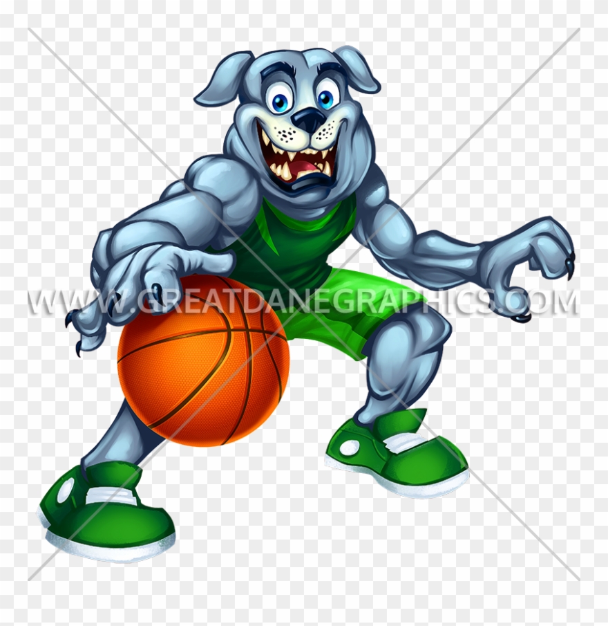 Bulldog Dribble - Cartoon Clipart