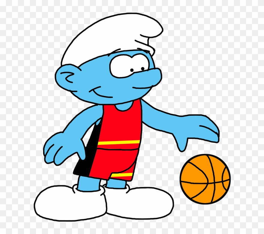 Smurf Playing Basketball At 2016 Olympic Games By Marcospower1996 - The Smurfs Clipart