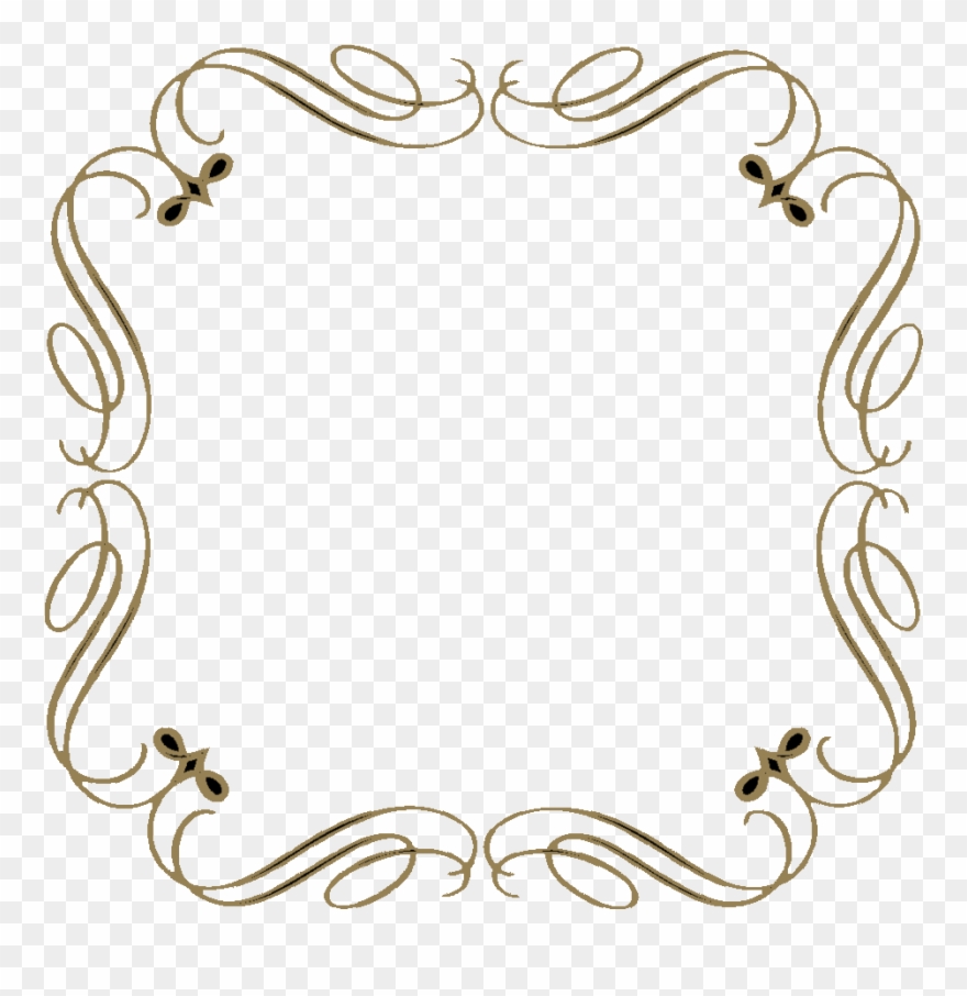 Antique Scroll Clip Art - Scroll Frame - Png Download