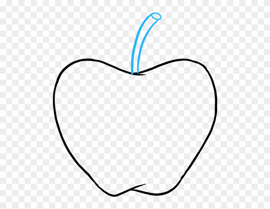 How To Draw Apple - Drawing Clipart