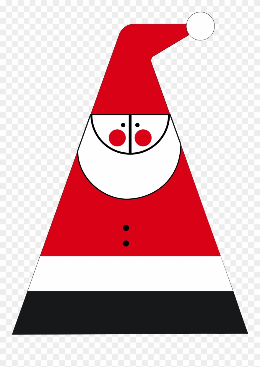 Father Christmas Clipart 24, Buy Clip Art - Abstract Santa Claus - Png Download