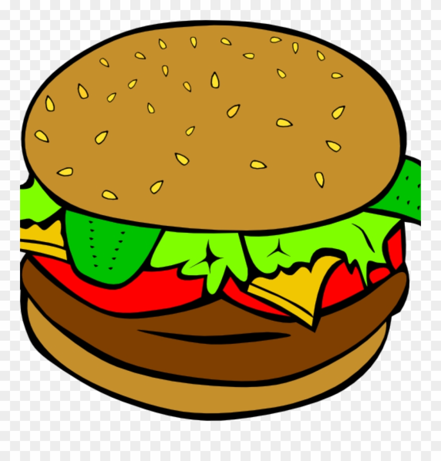 Cow Clipart Illustration Hamburger Clipart Clip Art - Clip Art Burger Png Transparent Png