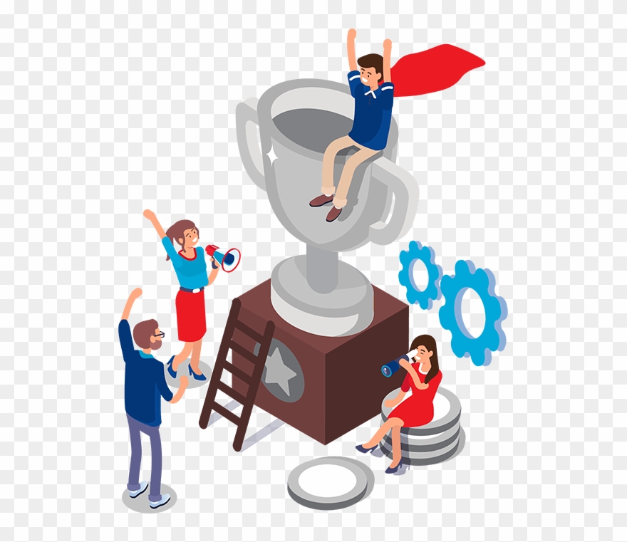 Trophy Cartoon - Recognition Clipart