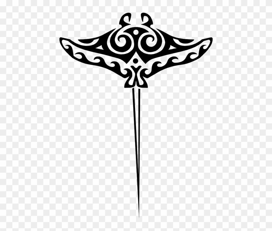 Moana Manta Ray Tattoo Clipart