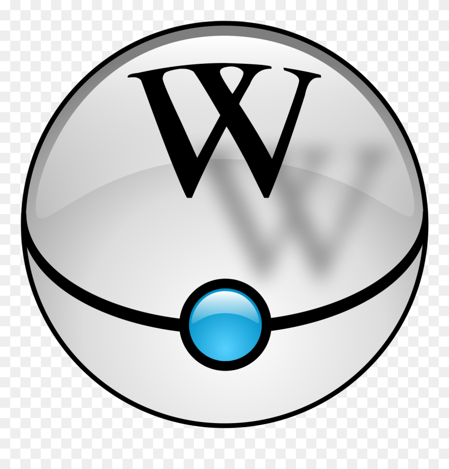 File Wikiball Crystal Wikimedia Commons Filewikiball - Pokeball Transparent Ball Clipart