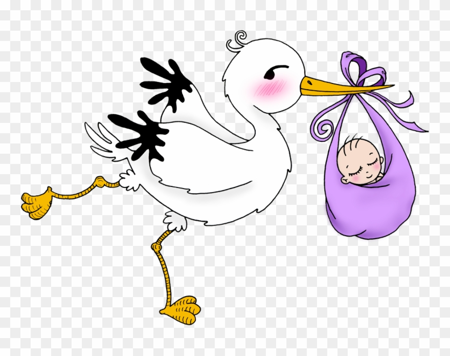 Google Search Baby Shower, Digi Stamps, Clipart, Baby - Imagen De Cigueña Para Baby Shower Caricatura - Png Download