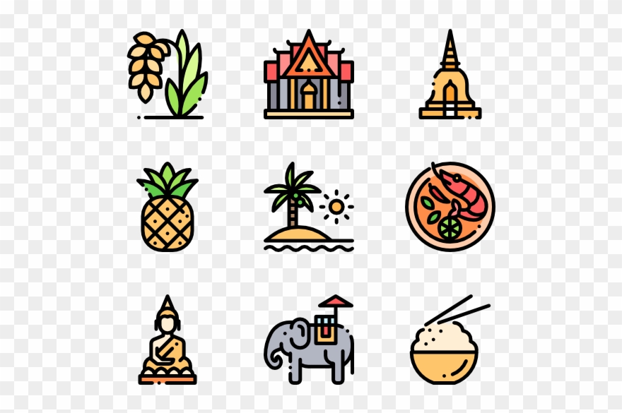 Thailand - Thailand Icon Vector Clipart