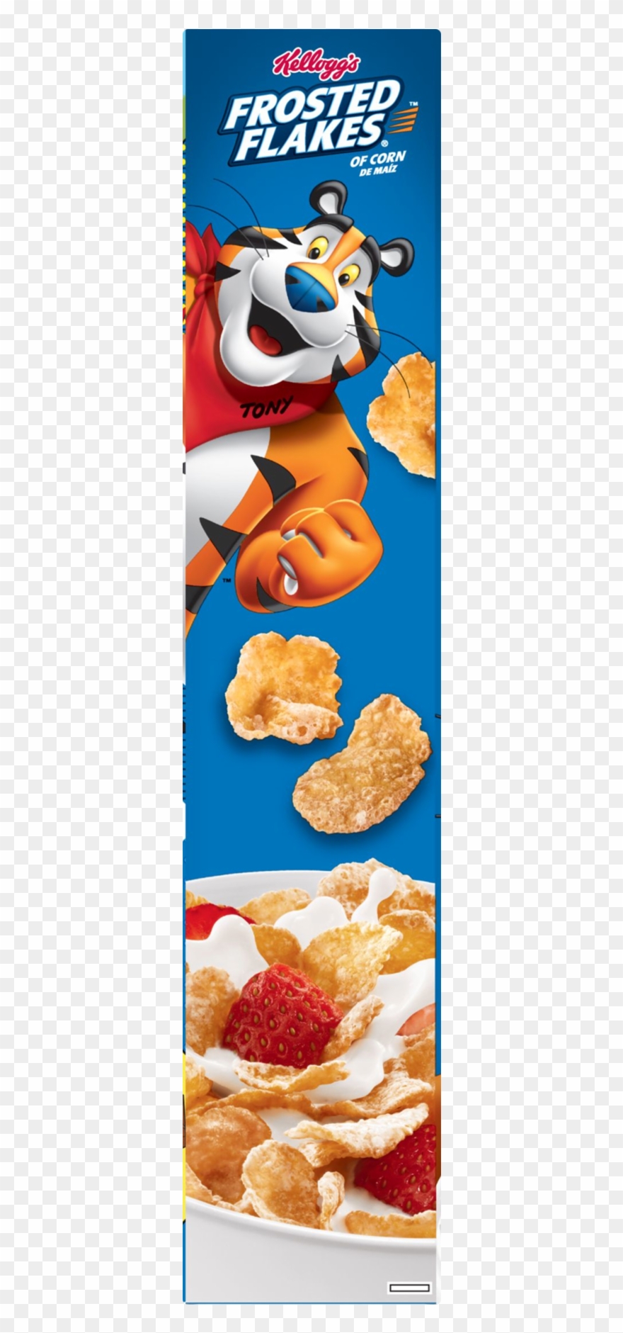 Kellogg's Breakfast Cereal, Frosted Flakes, Fat-free, - Kellogg's Frosted Flakes Cereal 18 Oz. Box Clipart