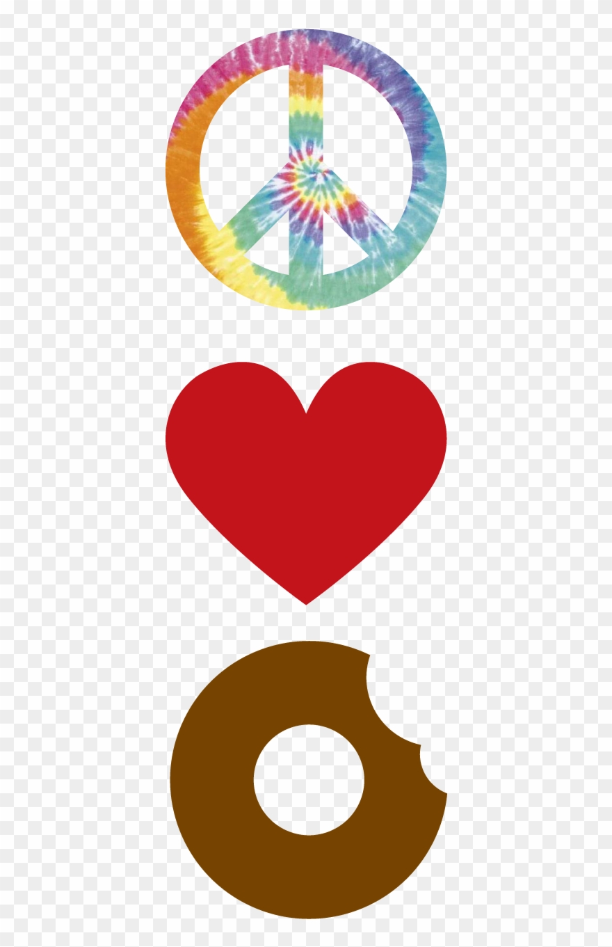 Assorted - Peace Love And Little Donuts Logo Clipart