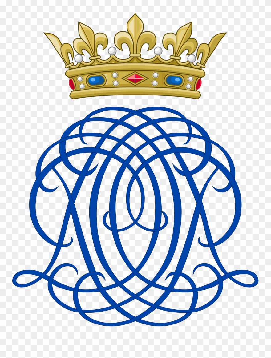 Dual Cypher Of Prince Charles-phillippe And Princess - Royal Cypher Prince Charles Clipart