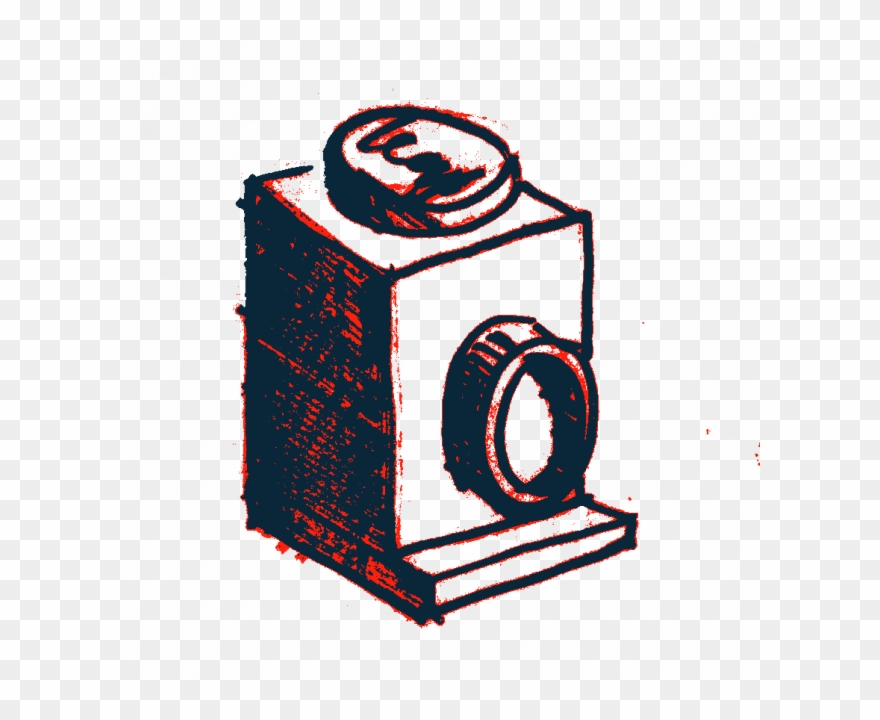 Drawing Of A 1 X 1 Lego Brick With Headlight Stud Clipart