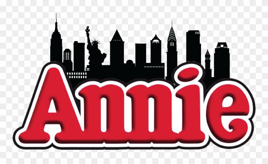 Annie Etc Logo Black White Red Letters - Annie Musical Clipart