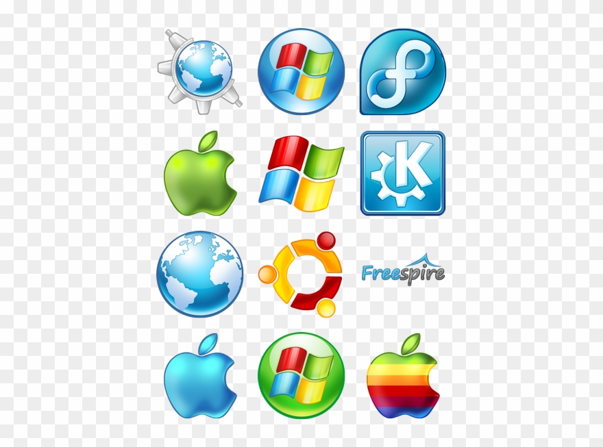An Operating System Is Software That Manages Computer - Operating System Logo Icons Clipart