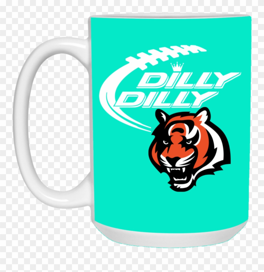 Cincinnati Bengals Dilly Dilly Bud Light Mug Cup Gift - Cincinnati Bengals Tiger Logo Shirt Clipart