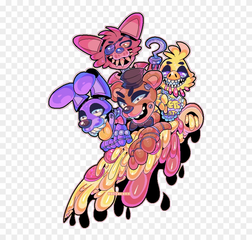 "omfg Thank You So Much For The Feature You Guys Love - Animated Fnaf Clipart