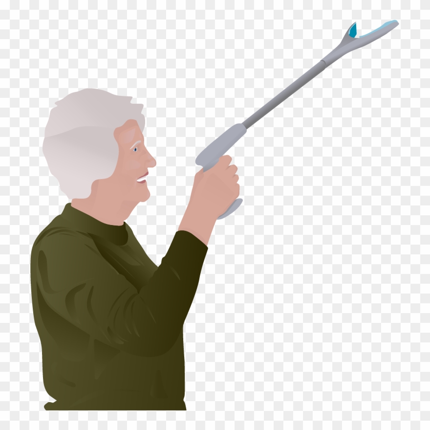 Resting When Doing Tasks Around The Home - Gun Barrel Clipart