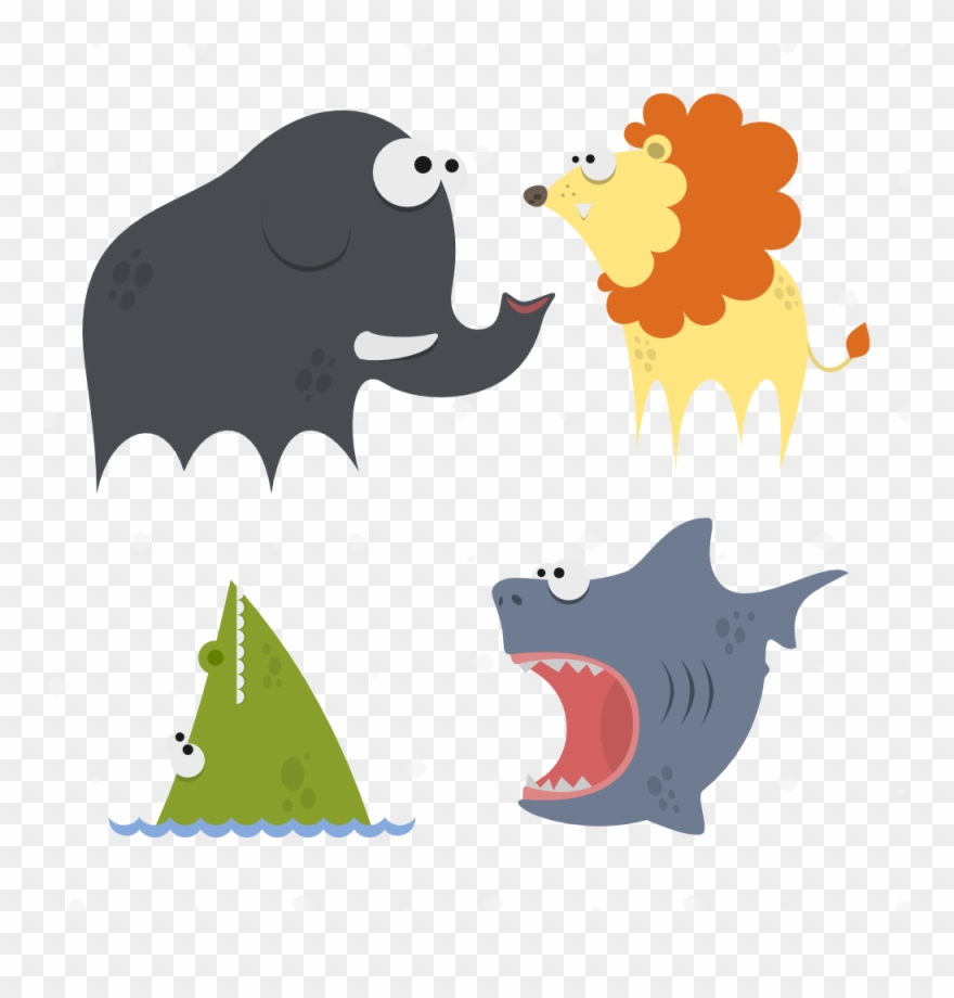 Cute Animals Vector Set - Vector Graphics Clipart