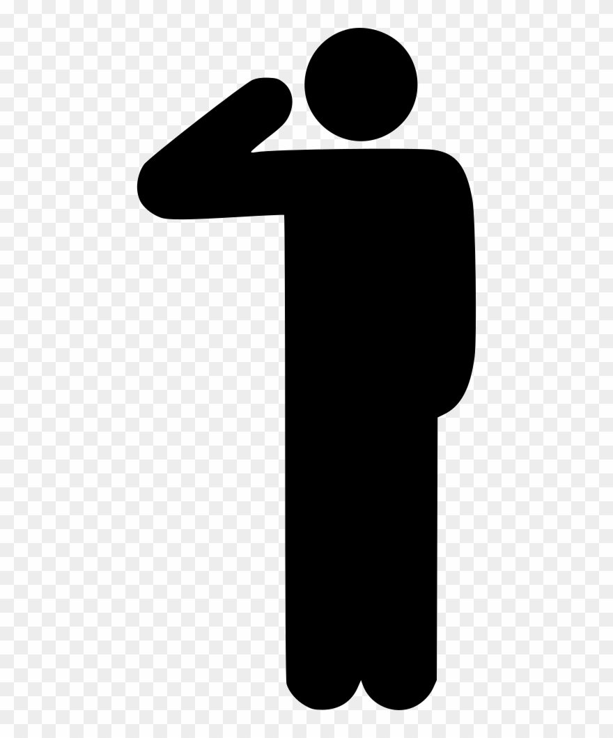 Clip Art Free Download Hail Respect - Salute Icon Png Transparent Png